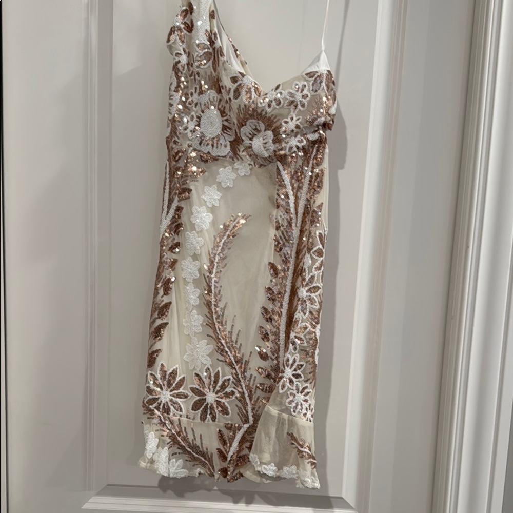 Angel Biba Sequin Floral Dress